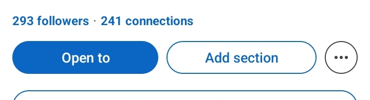 LinkedIn 293 followers before